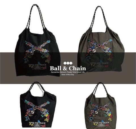 再販限定【コラボバック】Ball＆Chain ×　roarguns
