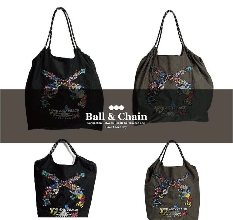 再販限定【コラボバック】Ball＆Chain ×　roarguns