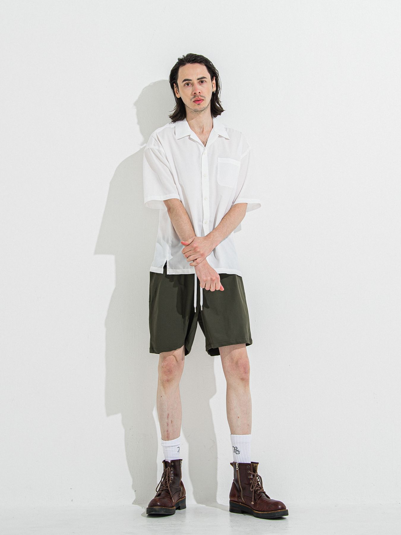 【予約品 】TV NYLON SHORTS / ティーヴィーナイロンショーツ / カーキ