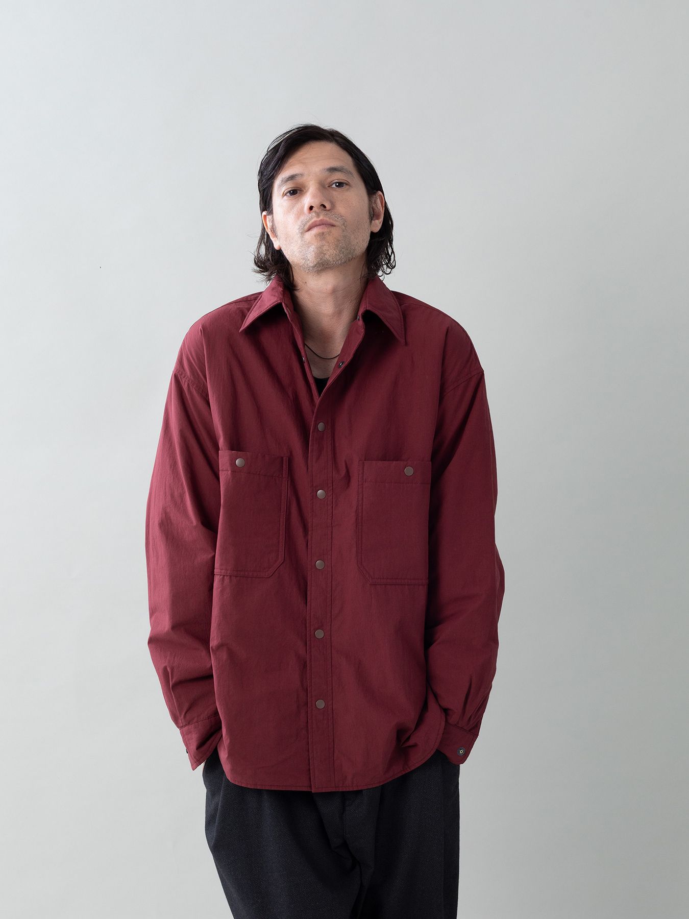 【予約品 5月6日(水) 締切】FLIPPADDING-SHIRTS / リバーシブルシャツ / ワイン×ワイン