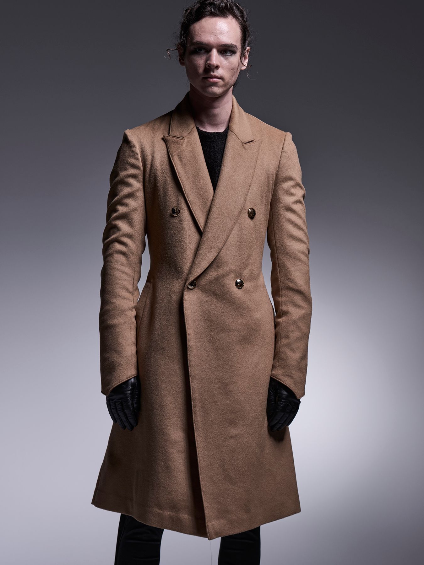 【予約品 7月13日(日) 締切】W-Peaked Coat / ダブルピークドラペル コート / キャメル