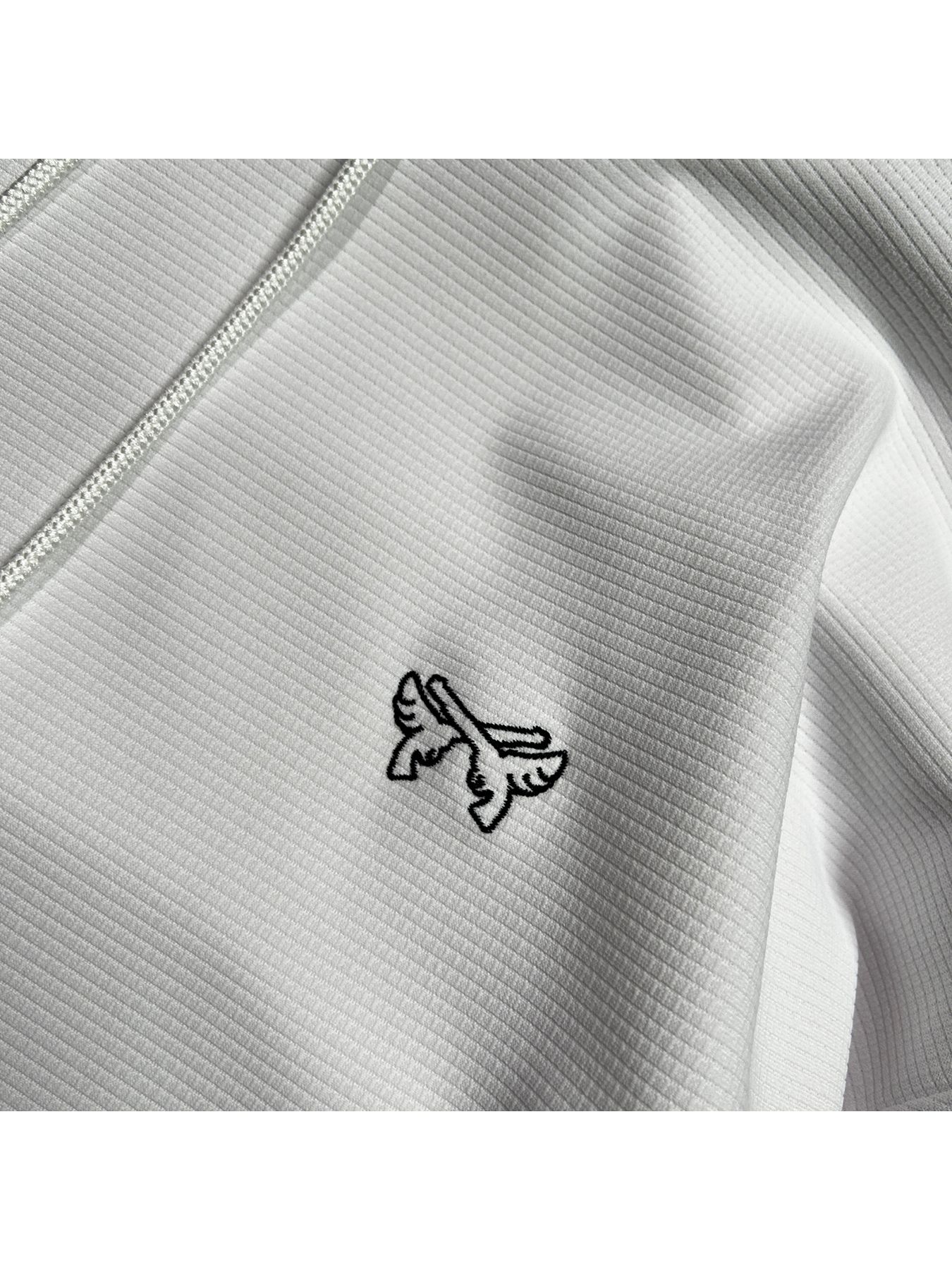 【予約品 8月10日(日) 締切 】WING EMB MESH HOODIE / ウイングエンボス メッシュフーディー / ホワイト