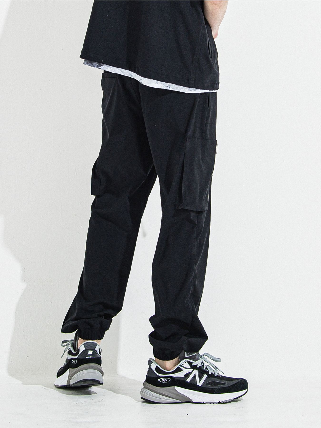 【予約品 】DAVID NYLON CARGO PANTS / デヴィッドナイロンカーゴパンツ / ブラック