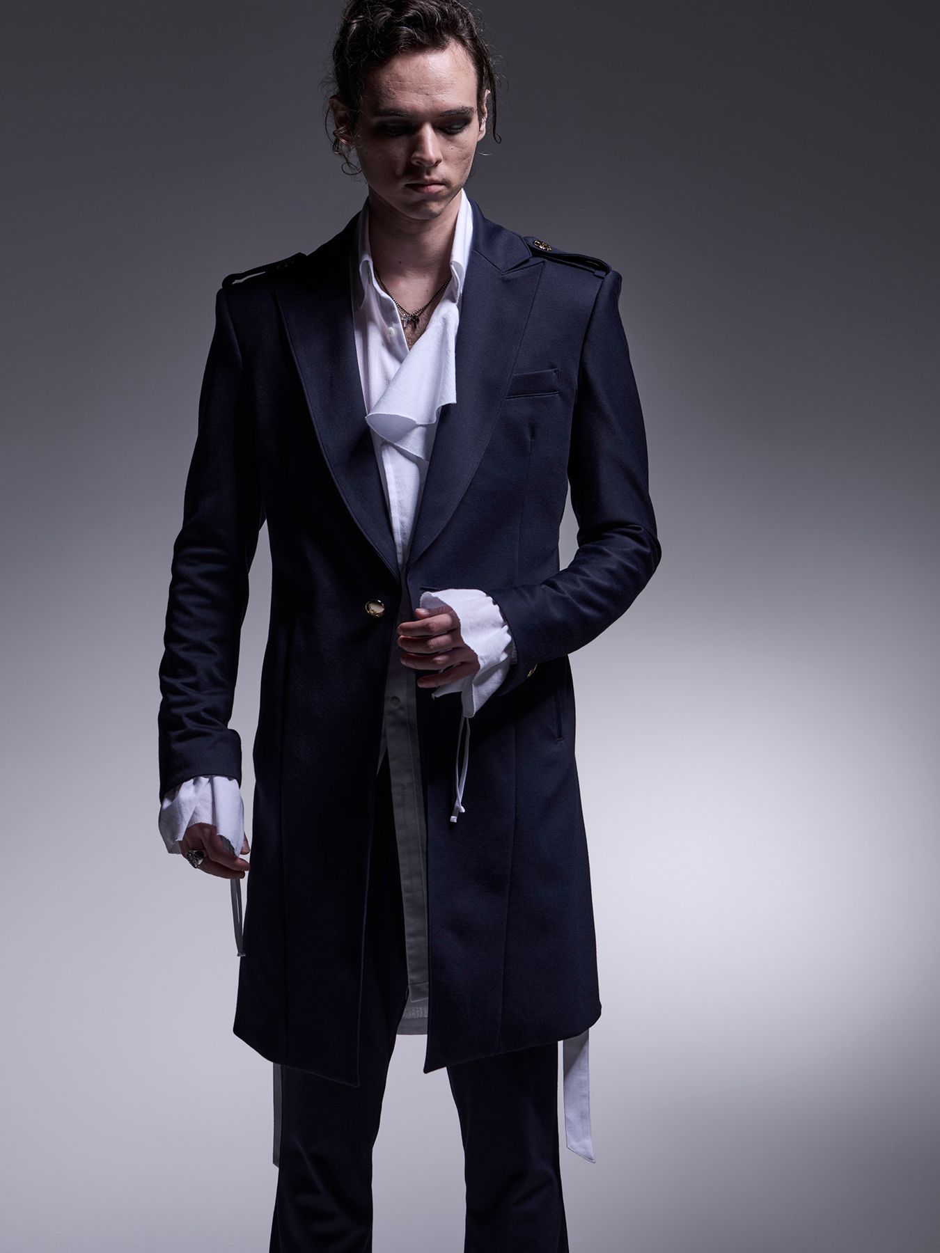 【予約品 】Shirring Frill Shirt / シャーリングフリルシャツ / ホワイト