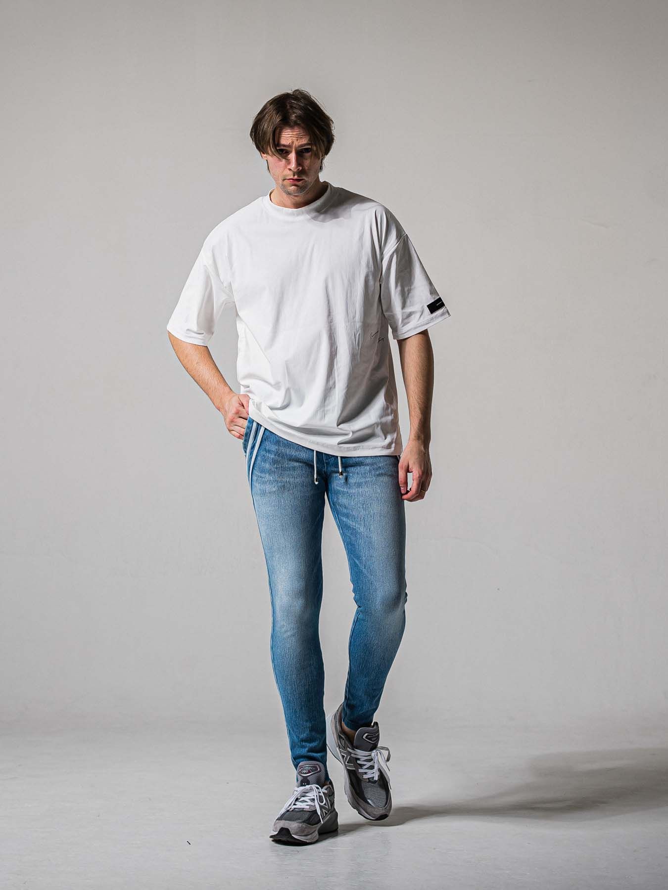 【予約品 11月16日(日) 締切】EX DENIM JERSEY EDGE PT / デニムジャージ エッジラインパンツ / ライトインディゴ