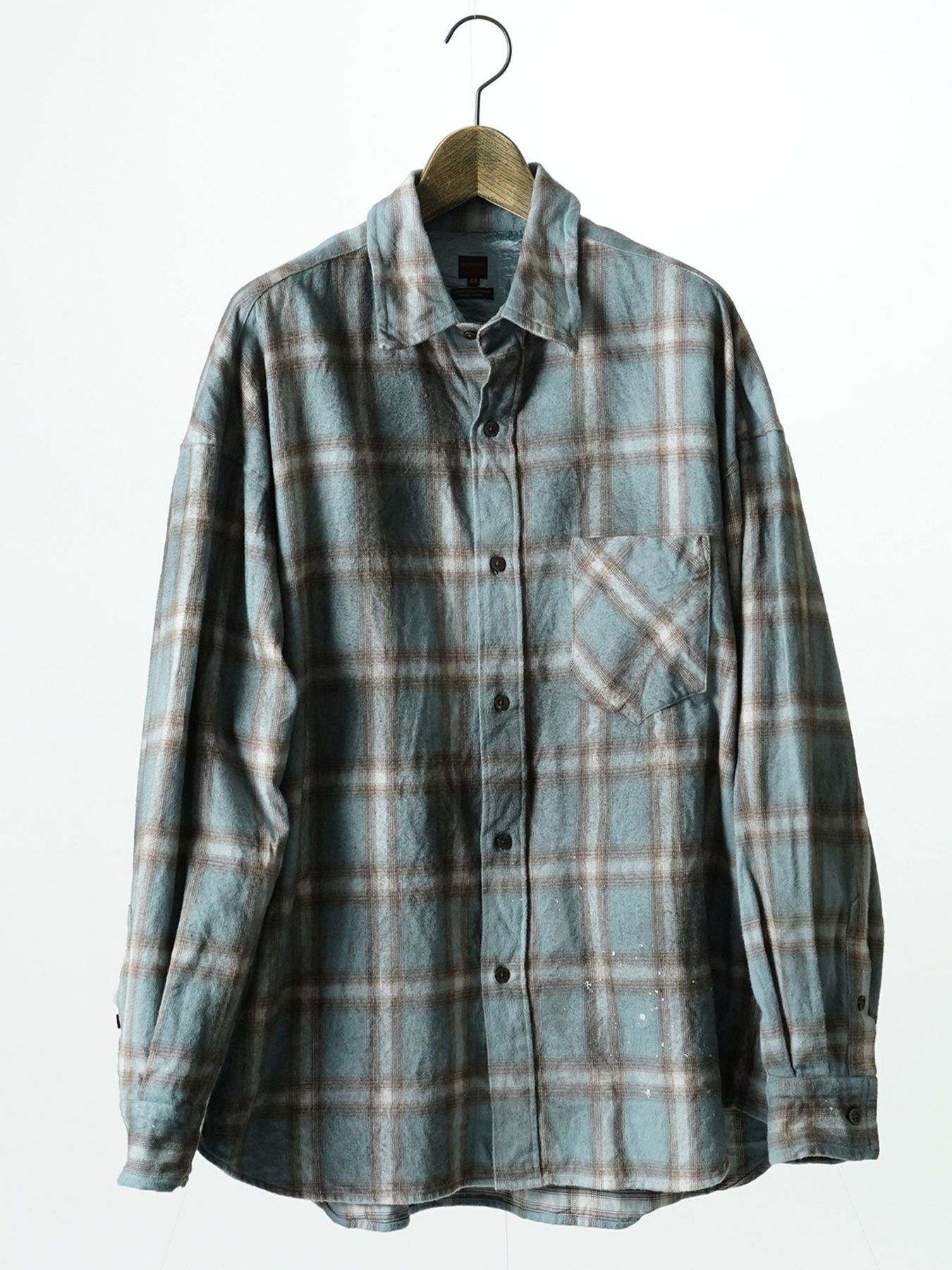 【予約品 7月5日(日) 締切】HAZE FLANNELSHIRTS dirty / フランネルチェックシャツ / ダーティーサックス