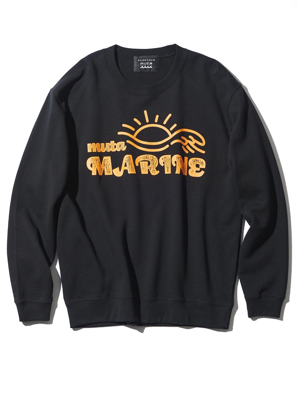 (予約品)  Trimming Pocket L/S Tee / Tシャツ / ブラック 【Acanthus×muta】 8月下旬頃入荷予定