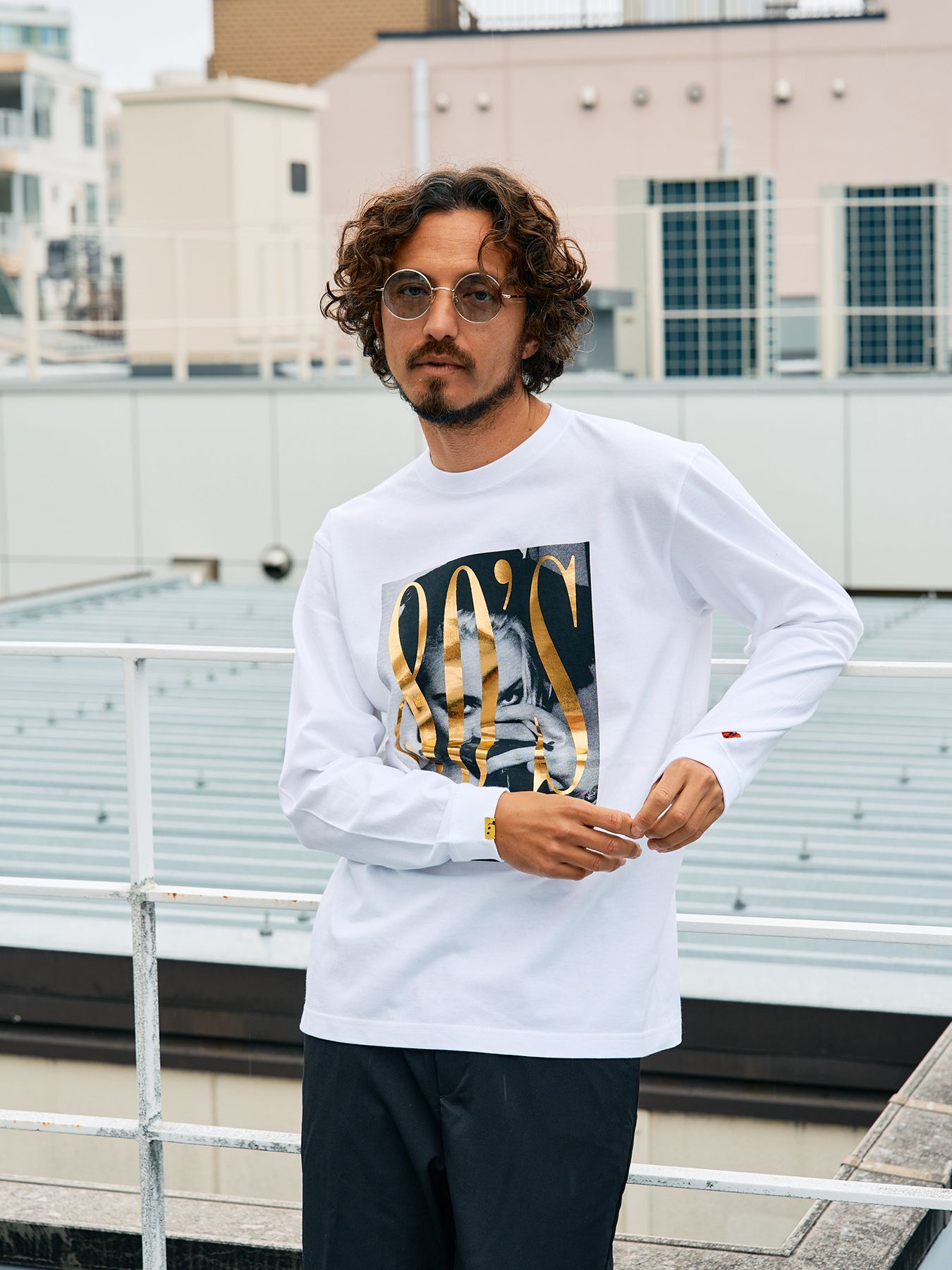 【予約品 5月8日(木) AM10時 締切】 5.6ozコットン天竺 80S QUEEN シークインLS Tシャツ / ホワイト