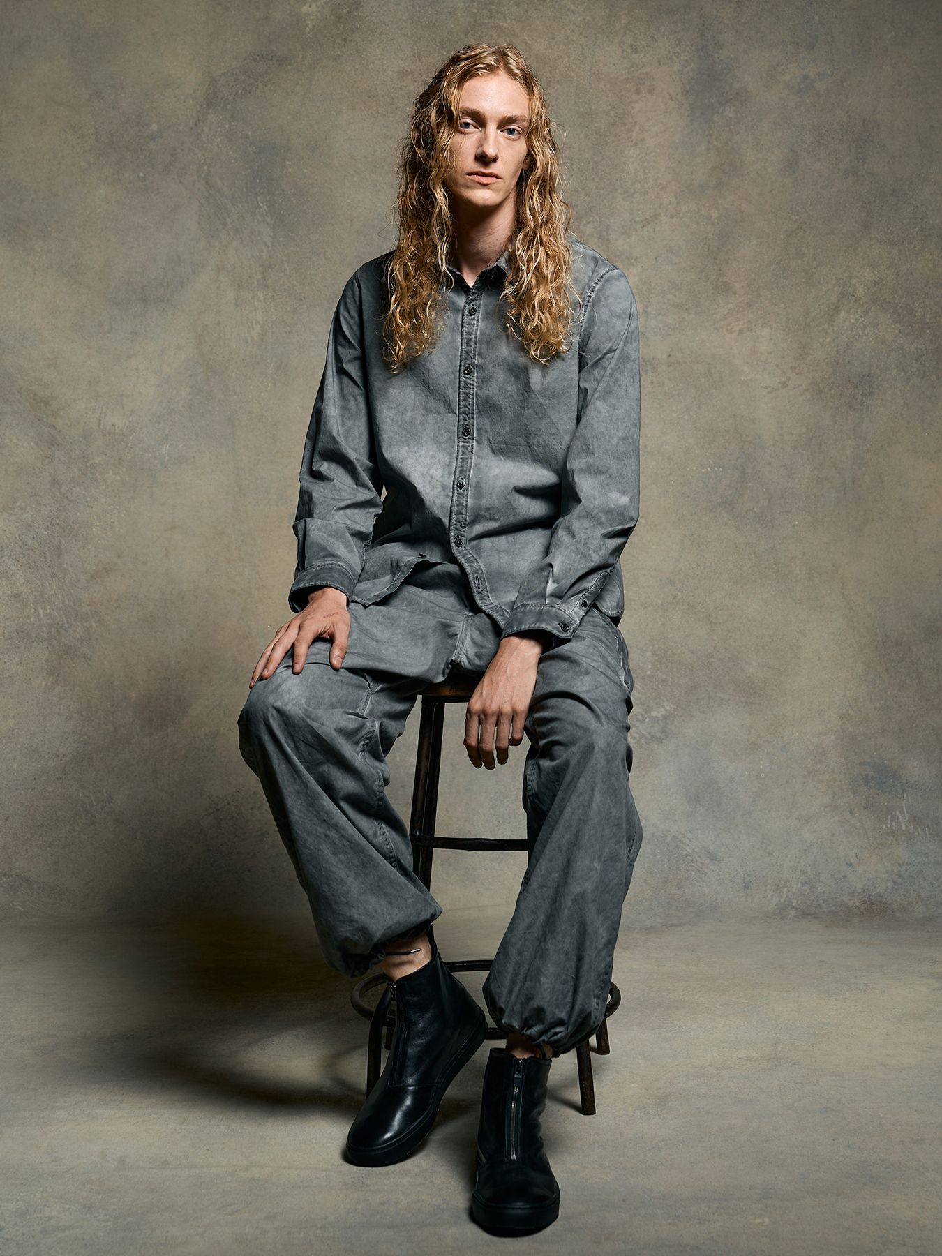 【予約品 9月23日(火) 締切】front zip bootie / フロントジップ ブーティー / ブラック