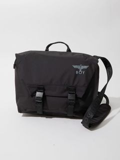 BOY LOGO NYLON SHOULDER BAG / ナイロンショルダーバッグ / ブラック