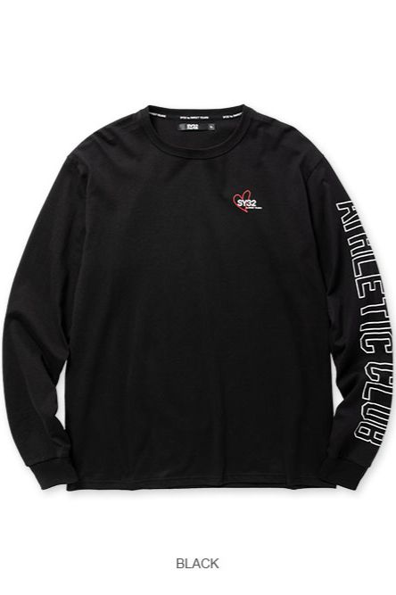 HEART MIX LOGO L/S TEE / ブラック 【SY32 by SWEET YEARS】