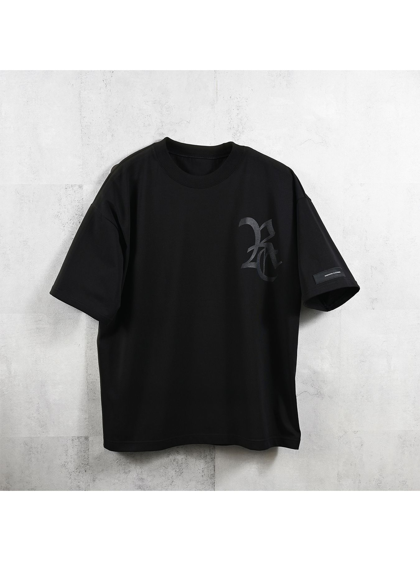 RC OVER TEE /  RCロゴ オーバーサイズTシャツ / ブラック×ブラック