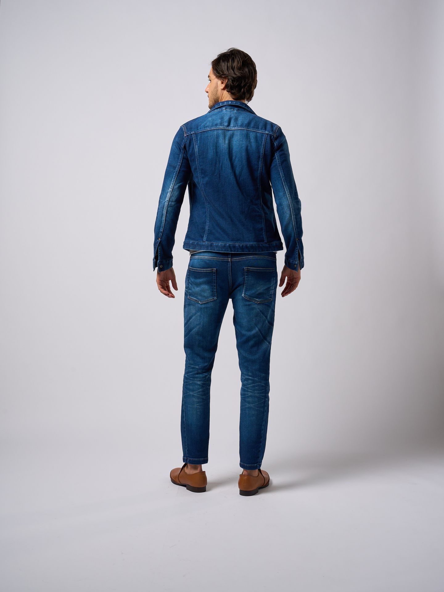 【予約品9月19日 10時締め】 denim jersey zip blouson / ブルゾン / used