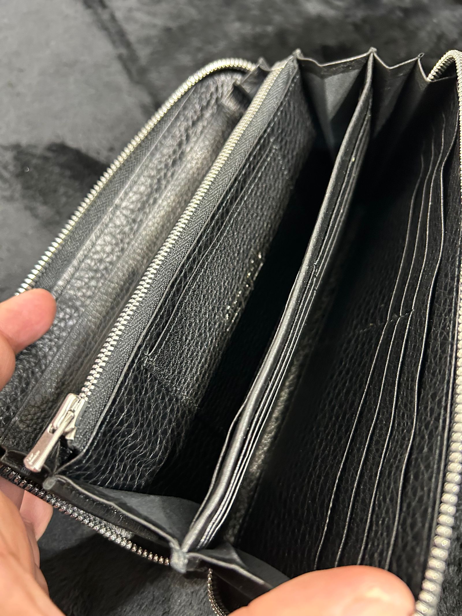RoundZippSlitWallet / ラウンドジップウォレット / ブラックパイソン MADE IN JAPAN
