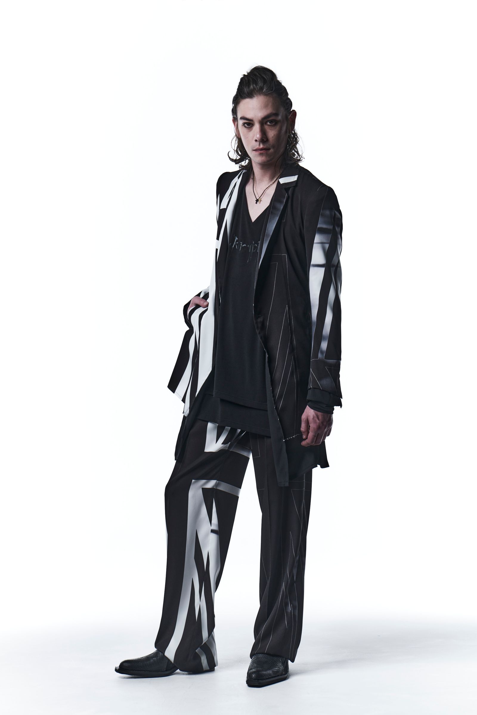 《予約品》 LayerdJacket テーラードジャケット UNION JACK / Black&White 【kiryuyrik】 9月入荷予定