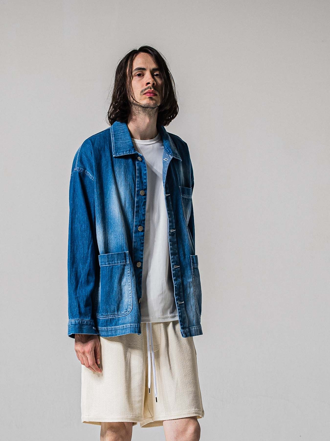 【予約品 11月16日(日) 締切】RC COVER ALL / ライトデニムカーバーオールジャケット / ライトインディゴ