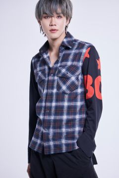 remake check shirt / GreyCheck 【BOY LONDON】