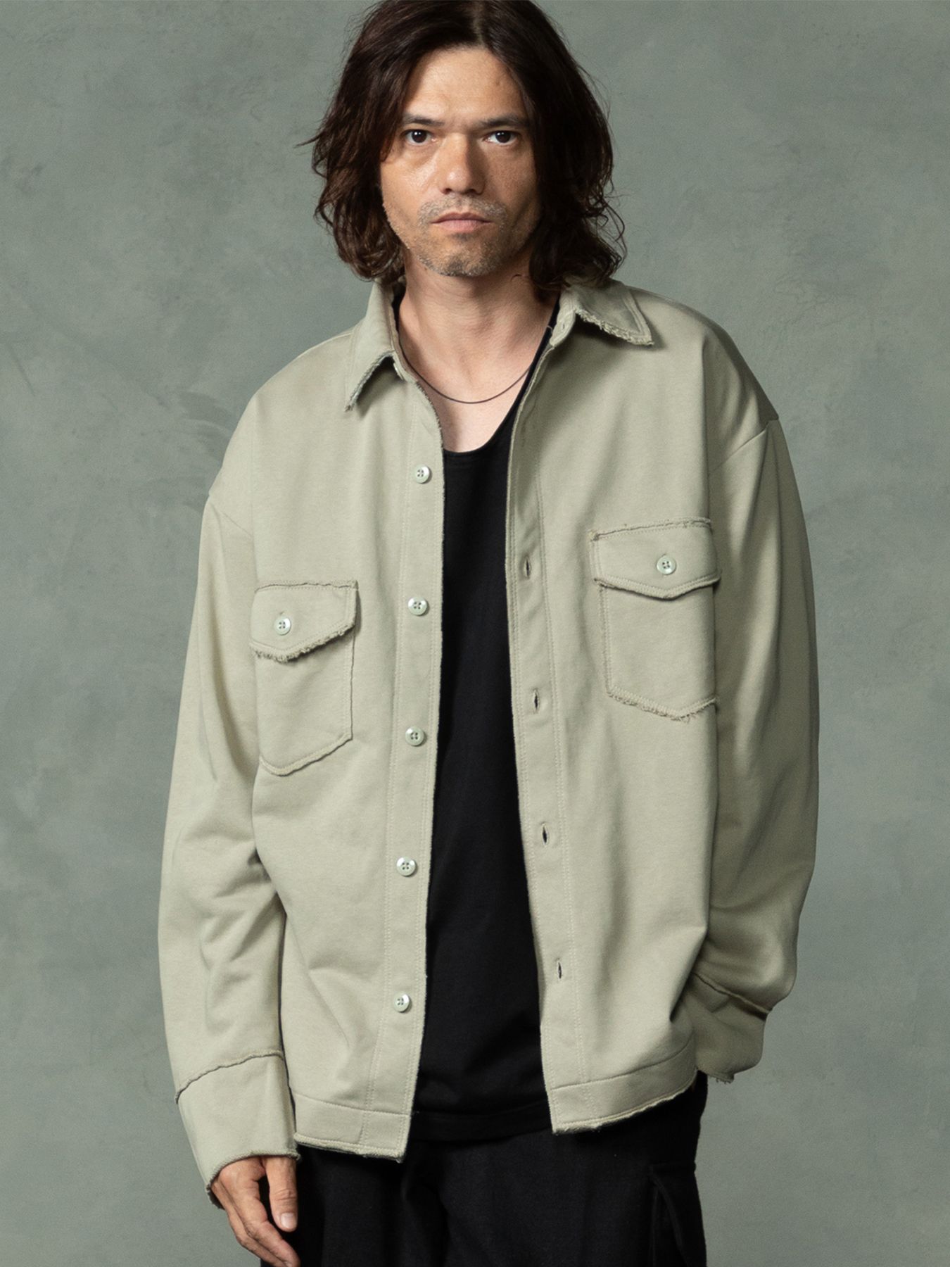【予約品 7月5日(日) 締切】SWEAT OVERSHIRTS / スウェットオーバーサイズシャツ / グレー