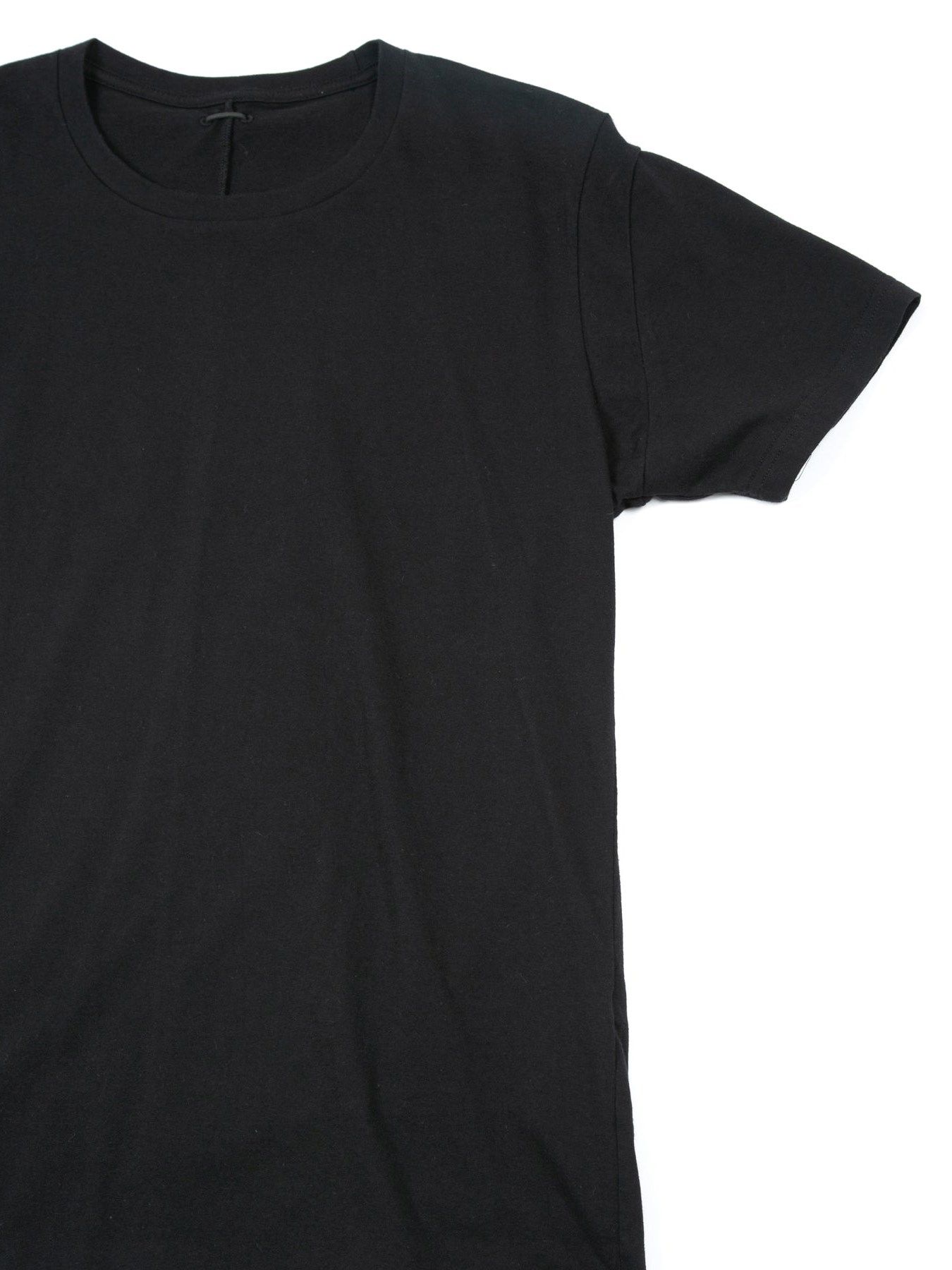 30/- ナチュラルソフト天竺 クルーネック T シャツ / Neck T-shirt / ブラック 【STRUM】