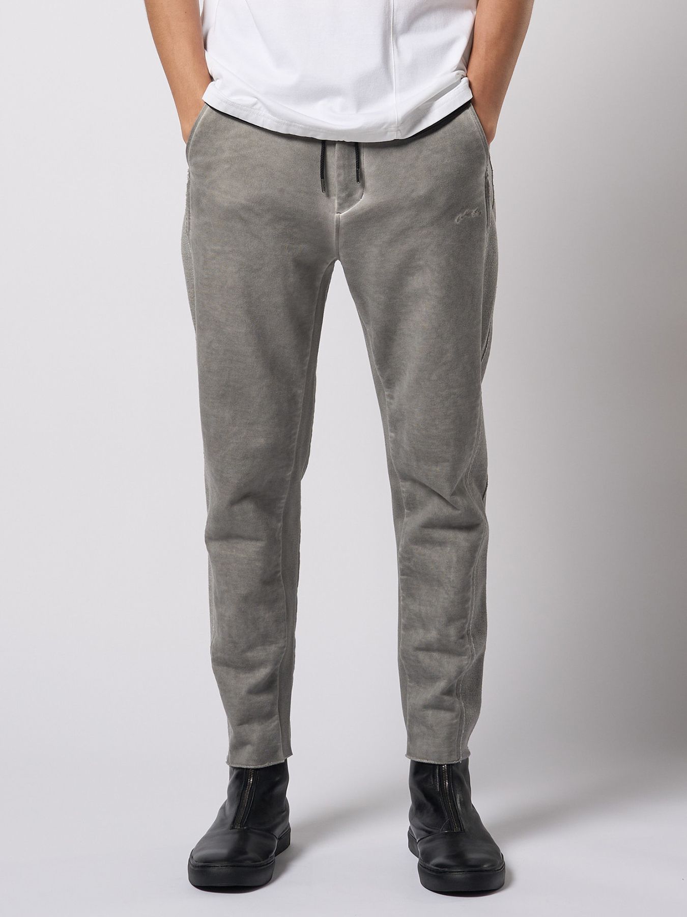 【予約品 9月23日(火) 締切】cut-off sweat pants / カットオフ スウェットパンツ / ライトグレー
