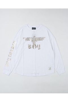 GOLD EAGLE L/S T-SHIRTS / White 【BOY LONDON】
