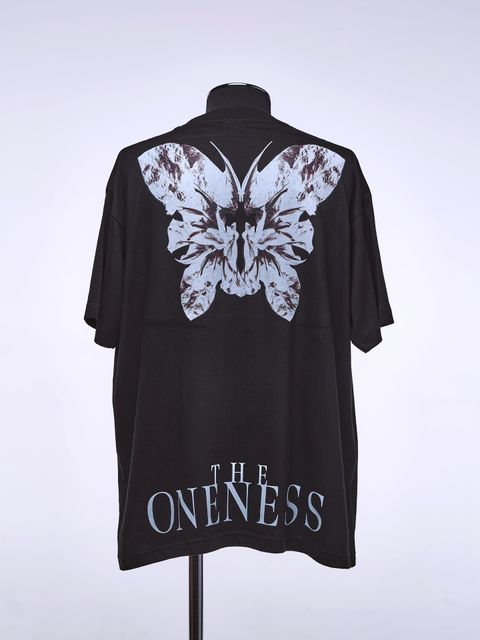 Bougainvilea T-Shirt / 半袖Tシャツ / ブラック×ホワイト【THE ONENESS】