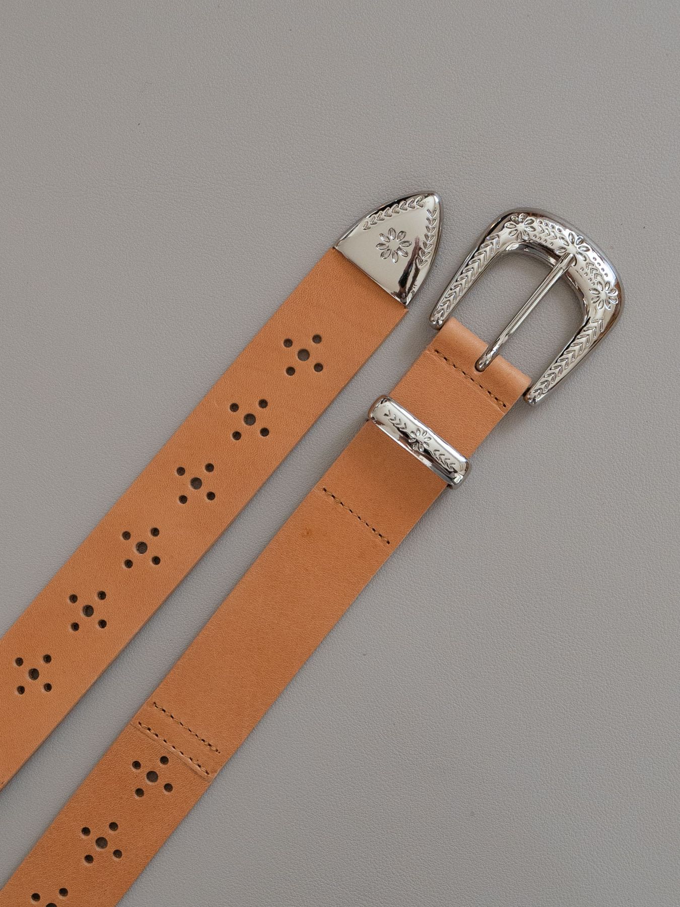 《予約品》 MEDALLION BELT / ベルト / ベージュ