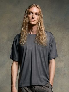 【予約品 9月23日(火) 締切】ex.comfy wool S/S / エクスコンフィーウール ショートスリーブ / スチールグレー