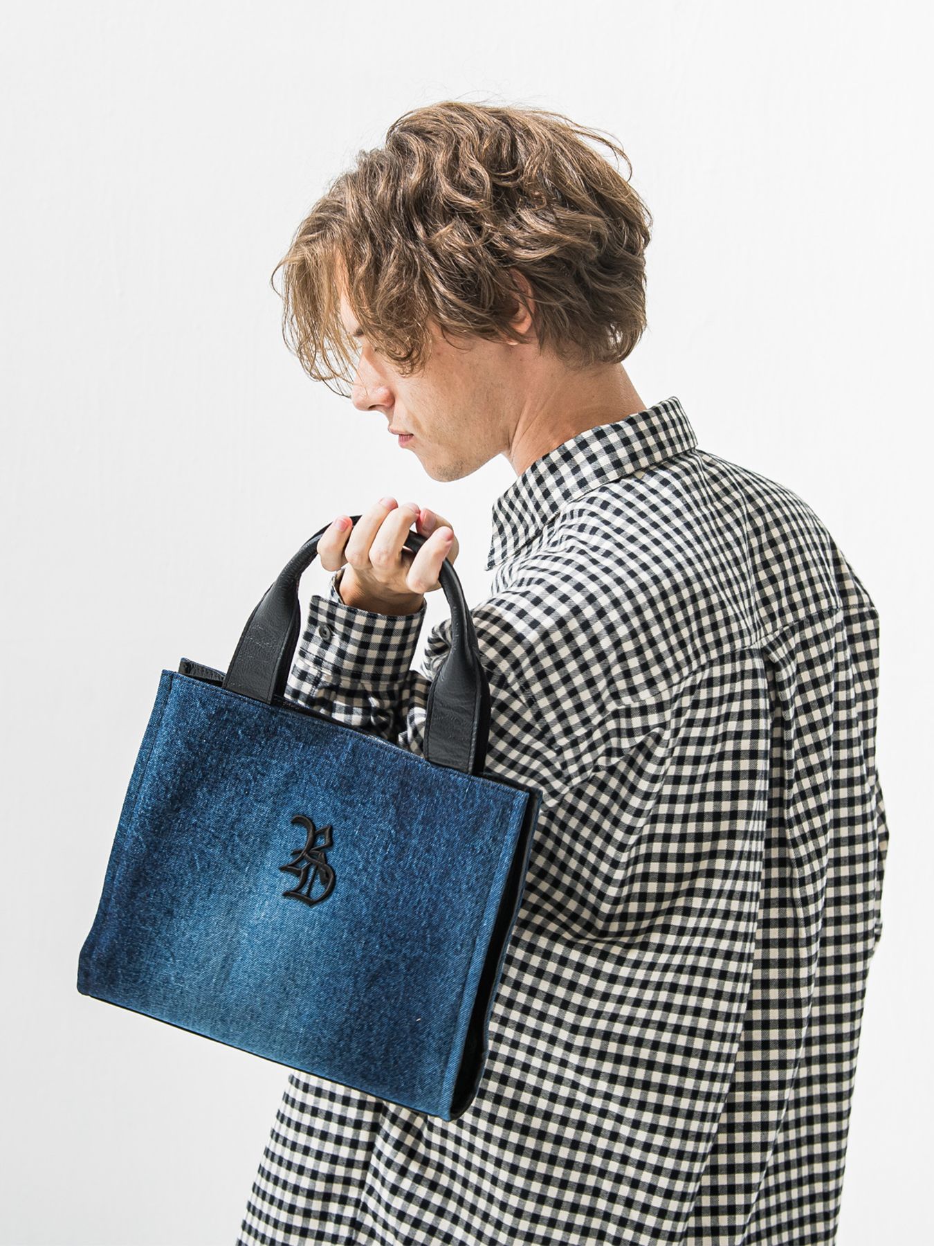 【予約品 9月6日(日) 締切】DECADEコラボ DENIM MIDDLE TOTO BAG / デニムミドルトートバッグ / デニム