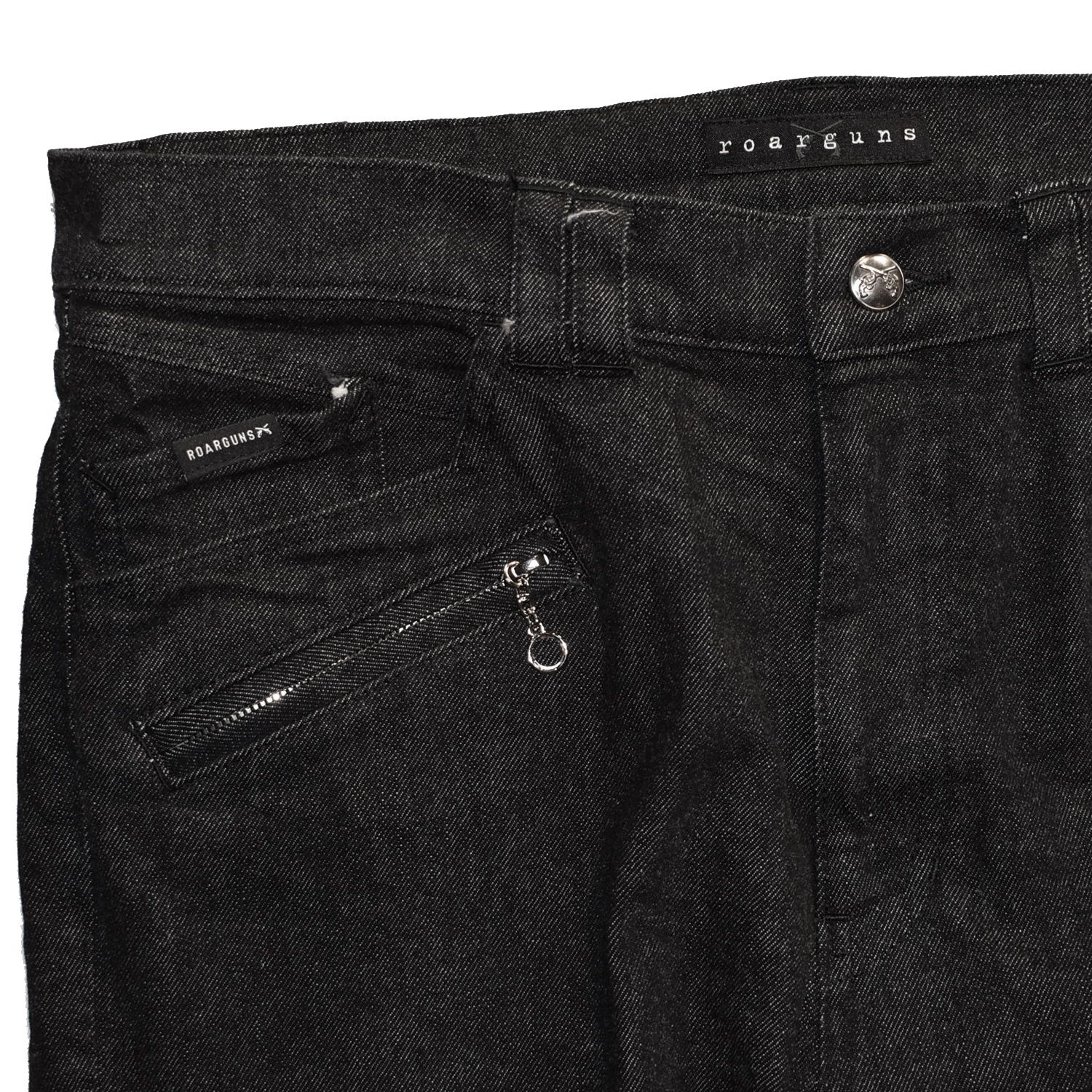 《予約品3月27日 23時55分締め》 DENIM ONEWASH PT MET / デニムパンツ / ブラック  【roarguns 】8月中入荷予定