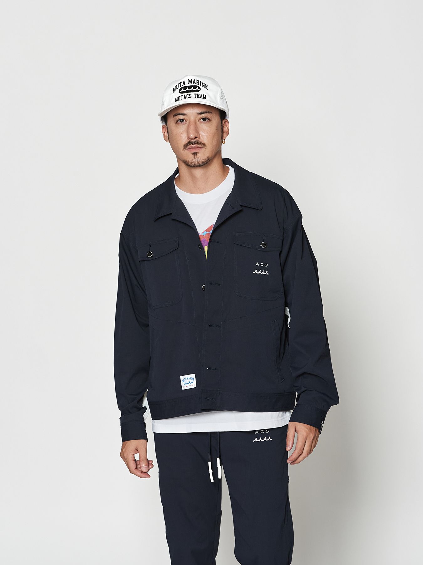 【予約品 10月9日(木) 締切】muta Trucker Jacket / トラッカージャケット / ネイビー【Acanthus × muta MARINE】