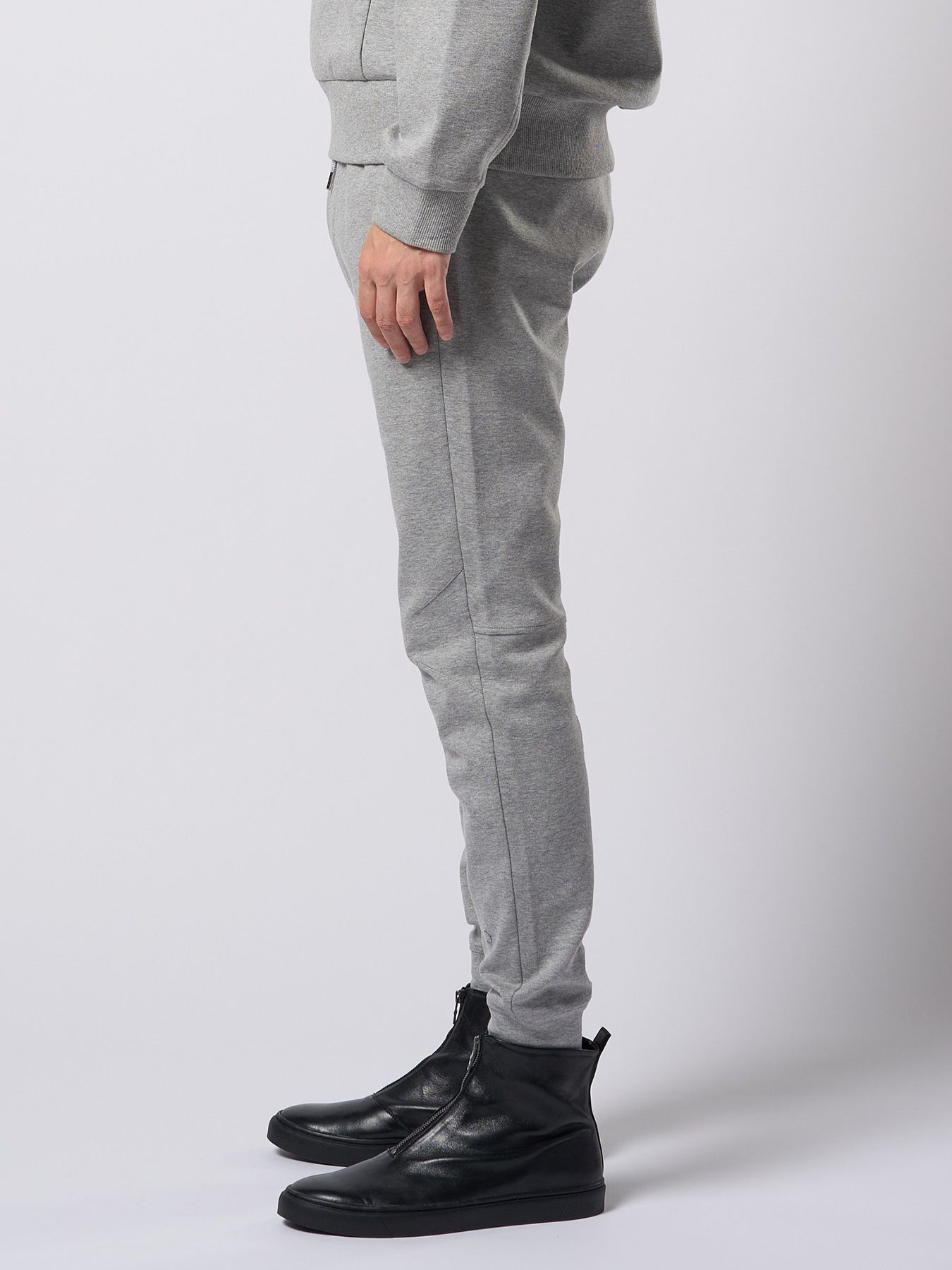 【予約品 9月23日(火) 締切】basic rib sweat pants / ベーシック リブスウェットパンツ / 杢グレー