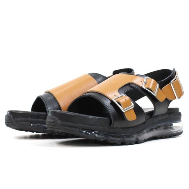 レザーサンダル 6010 / Black×Camel 【HONOUR OVATION】