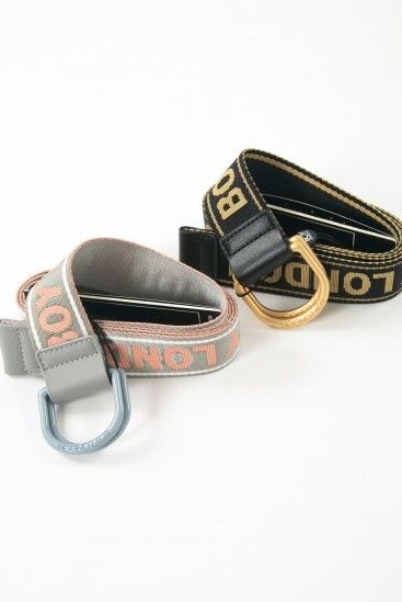 NYLON RING BELT ベルト / BLACK 【BOY LONDON】