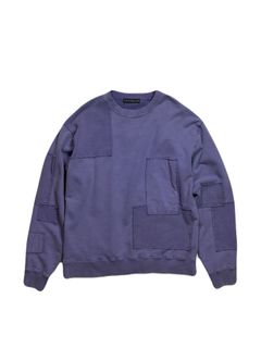 【予約品 3月9日(月) 18:00 締切】PATCHWORK SWEAT / パッチワーク スウェット / パープル