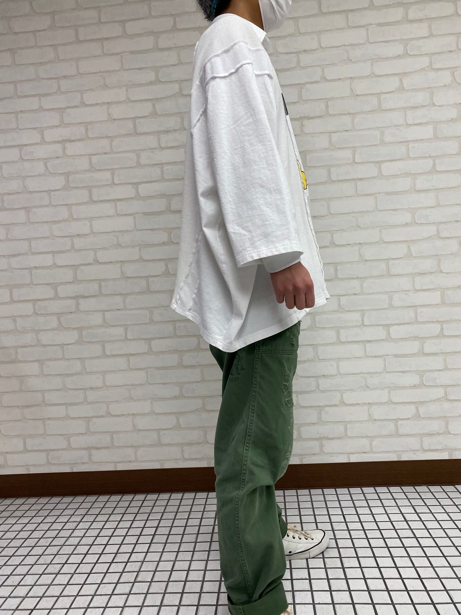 ミッキーマウスSWITCHING PRINT T-SHIRT（WHITE）「71MICHAELミッシェル」