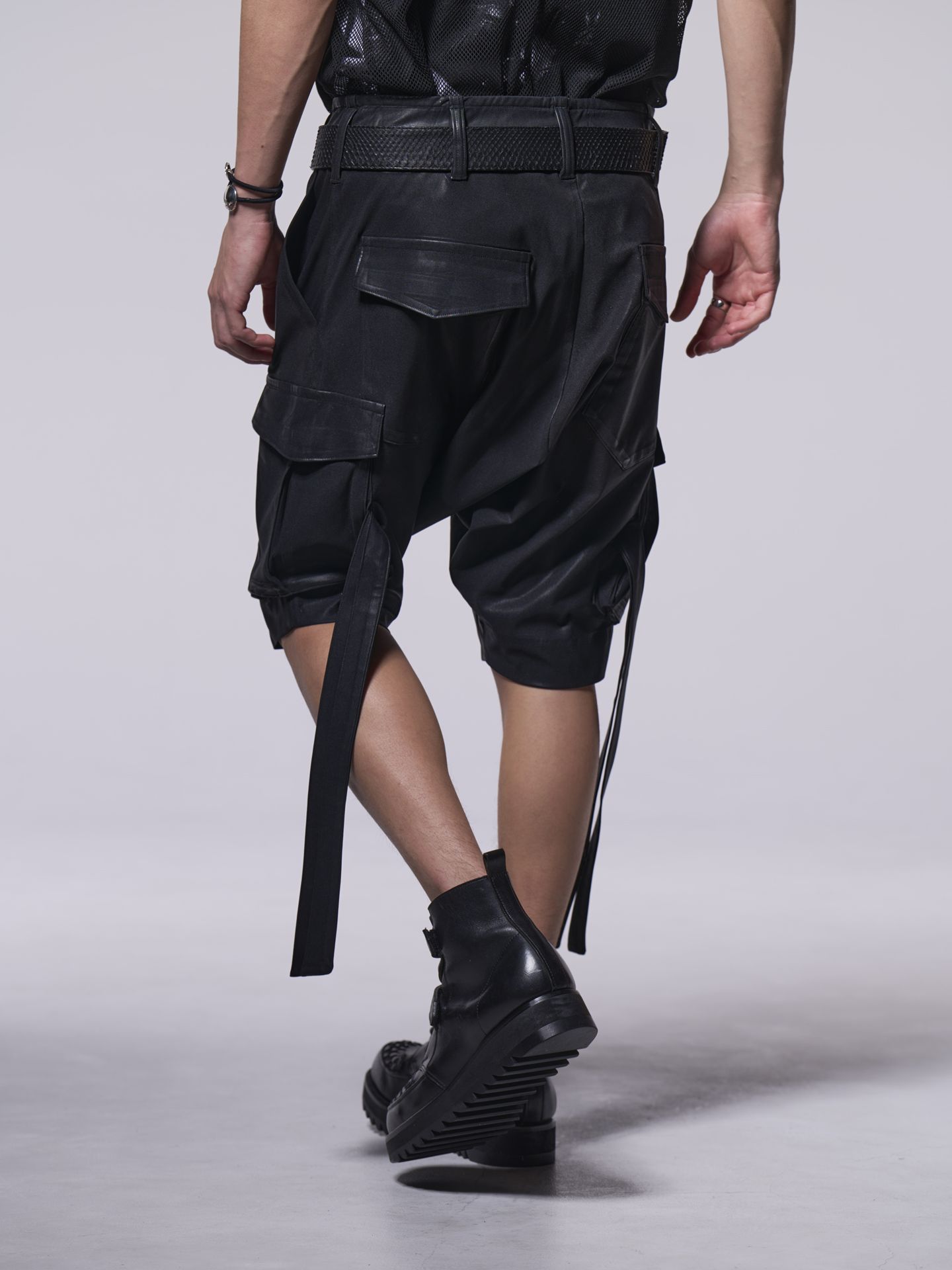 《予約品》 SarouelShortCargo / サルエルショートカーゴ / ブラック・コーティング
