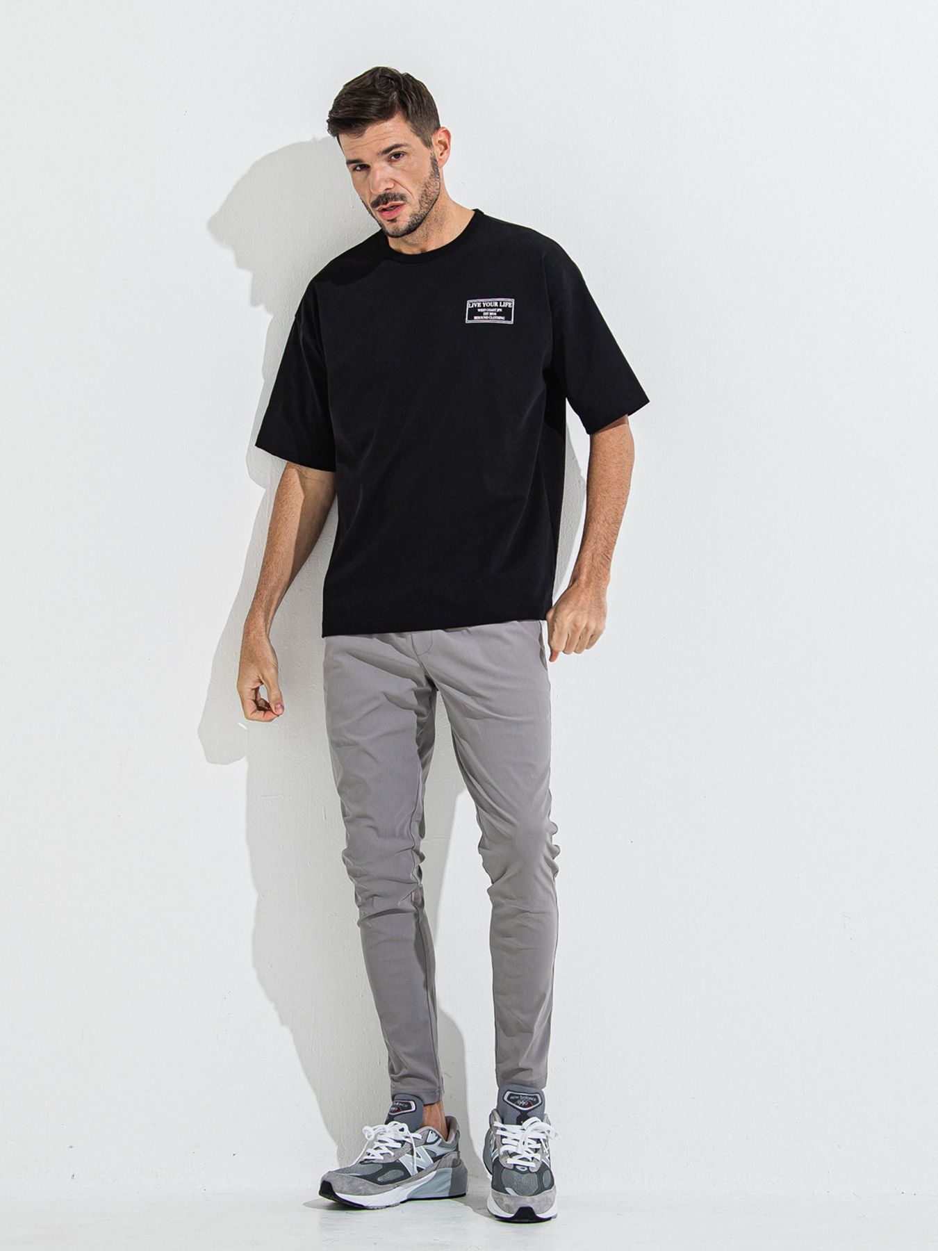 CHRIS EASY TUCK PANTS / クリスイージータックパンツ / グレー
