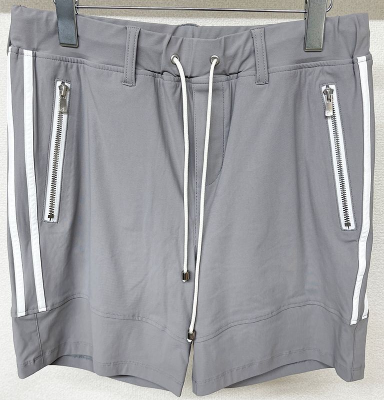 《予約品3月3日18：00締め》 Johnson NYLON HP / ハーフパンツ / グレー・ホワイト