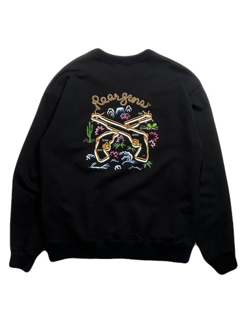 ロアーガンズ roarguns ワッペンスワロフスキークロスガンレザーハット 