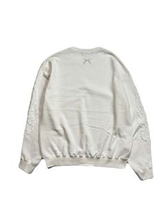 【予約品 8月10日(日) 締切 】FIRE EMBRO SWEAT CRY / ファイヤー エンブロイダリー スウェット / クリスタル オフホワイト