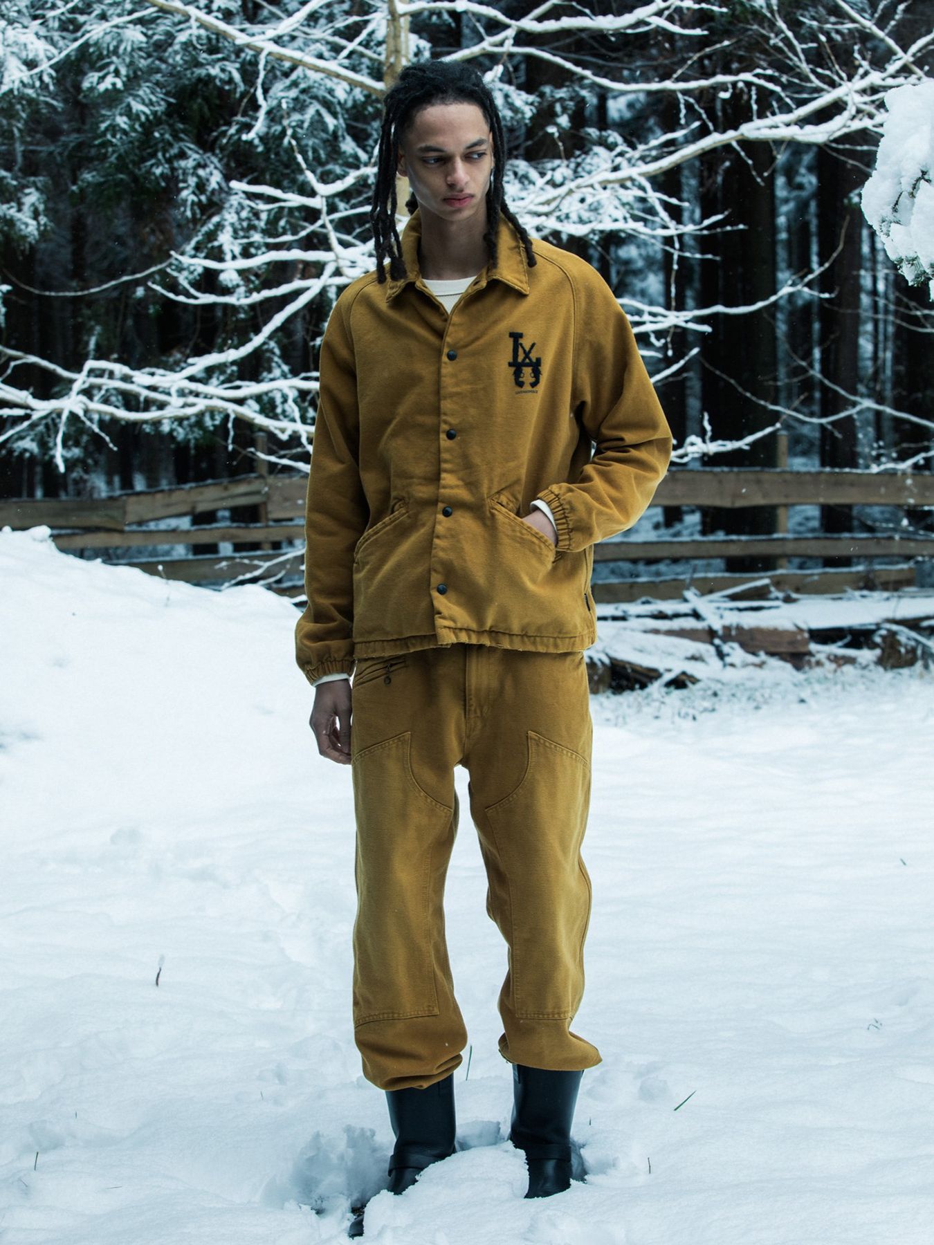 【予約品 3月9日(月) 18:00 締切】LA OXFORD JKT / LA オックスフォード コーチジャケット / マスタード