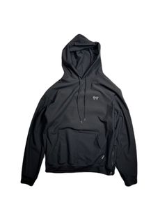【予約品 8月10日(日) 締切 】WING EMB MESH HOODIE / ウイングエンボス メッシュフーディー / ブラック