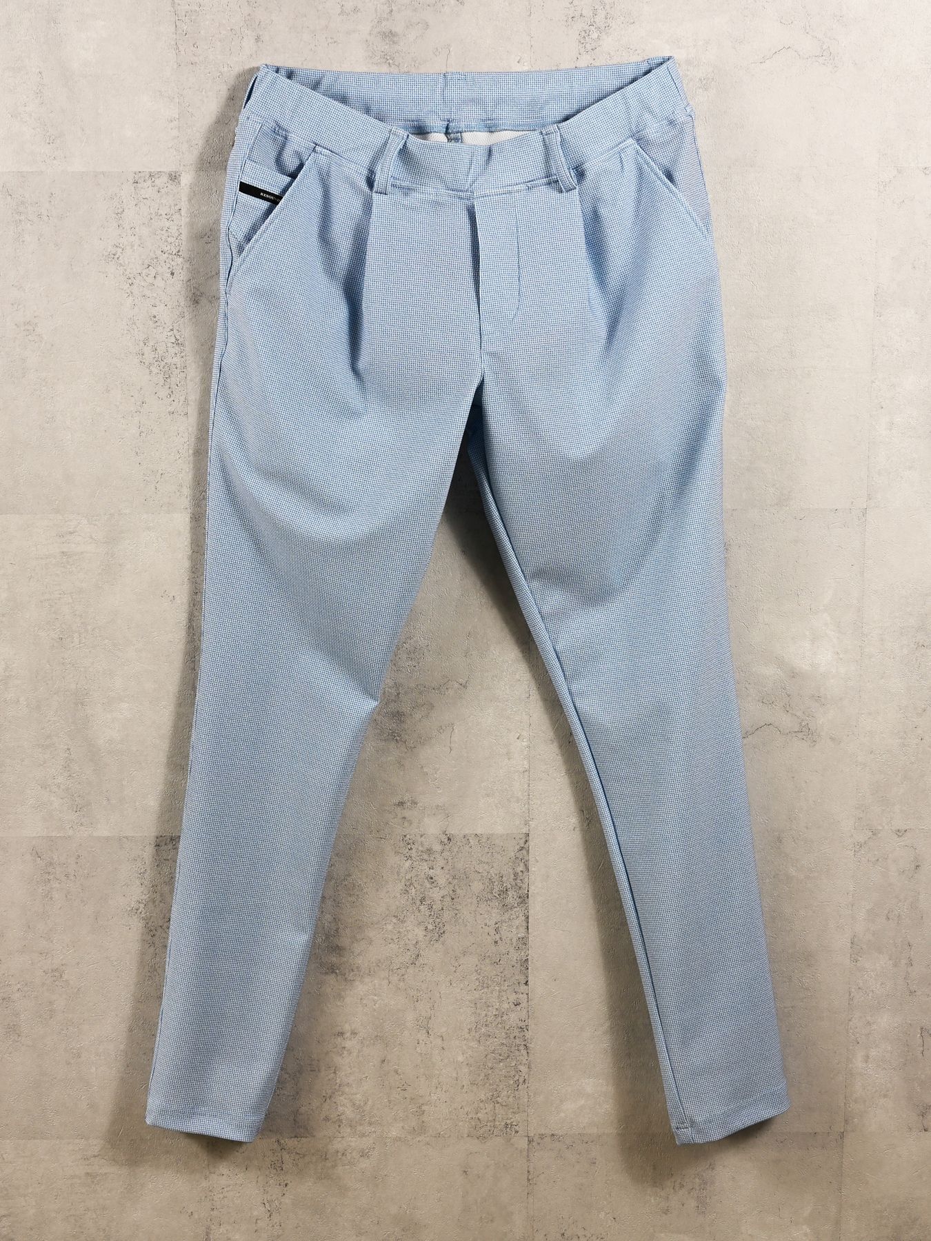 【予約品 】CHRIS EASY TUCK PANTS / クリスイージータックパンツ / チェックサックス