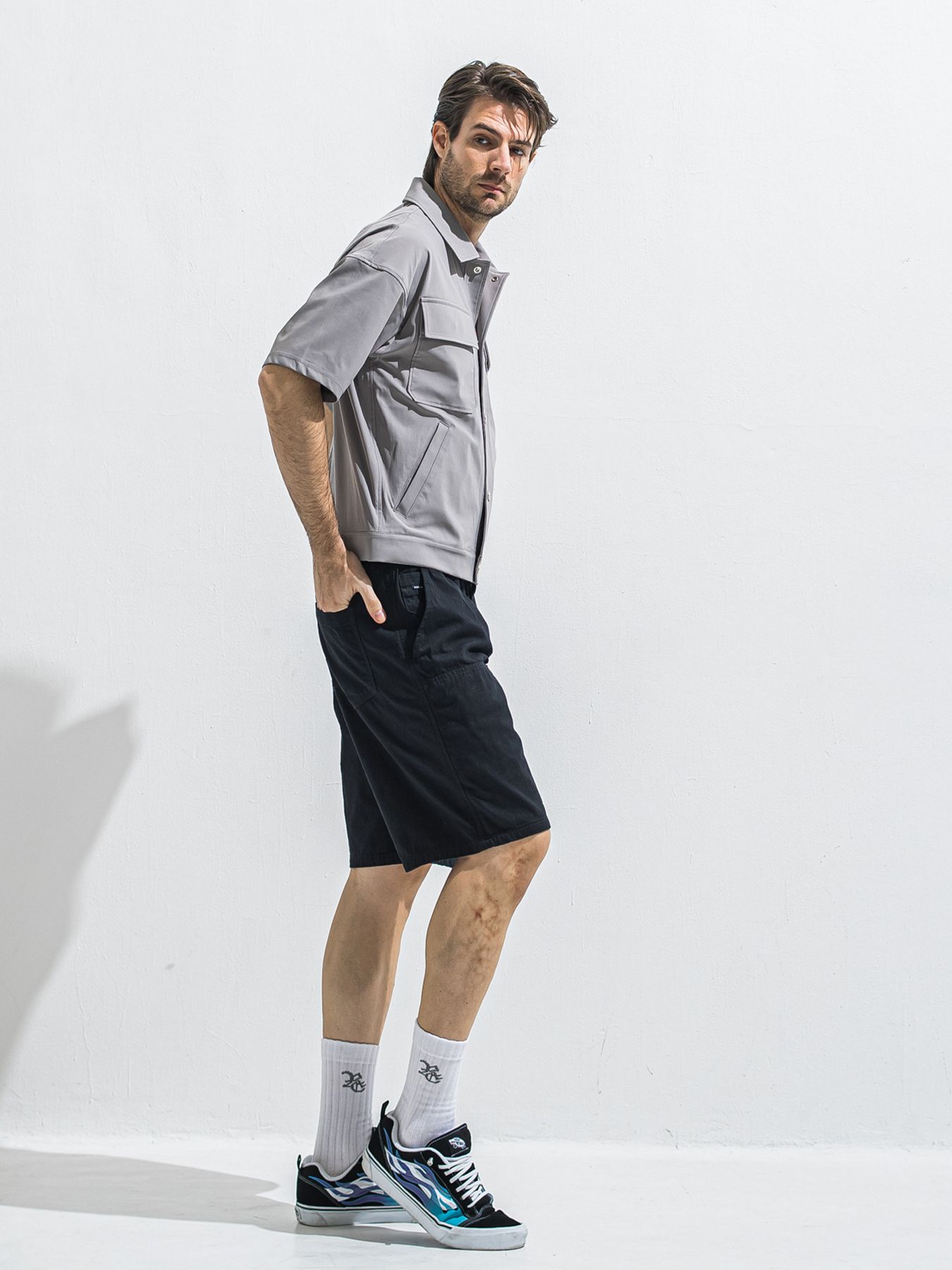 【予約品 2月15日(日) 18:00 締切】CPO HALE SHIRTS JK / CPOハーフスリーブジャケット / グレー