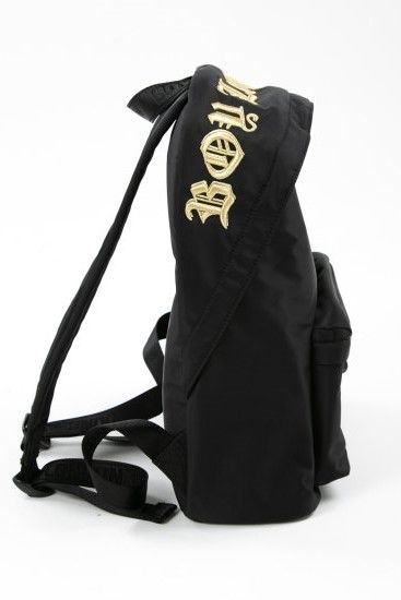 GOLD EAGLE NYLON BACKPACK / ブラック 【BOY LONDON】