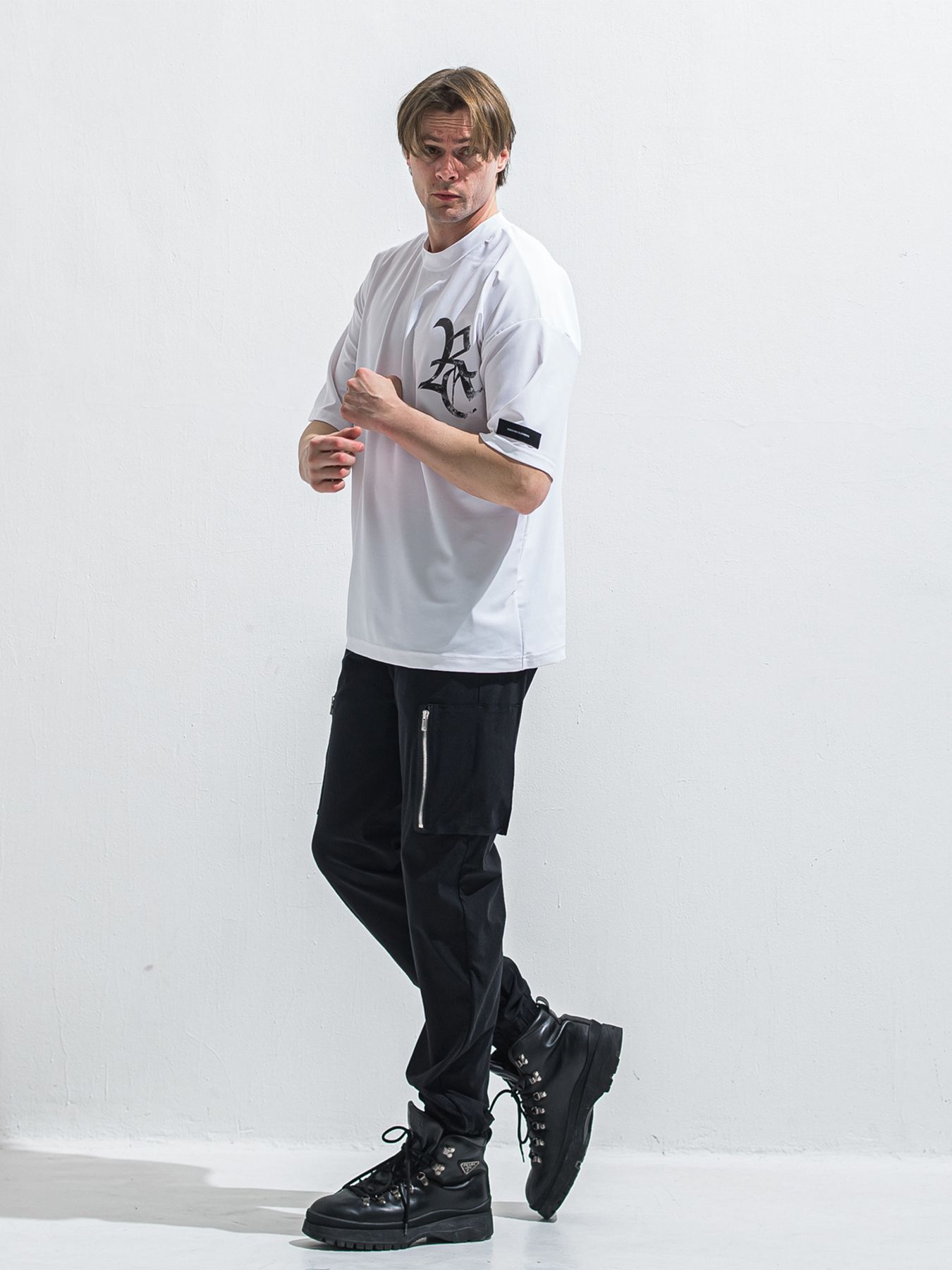 【予約品 2月15日(日) 18:00 締切】DAVID NYLON CARGO PANTS/ ミリタリーナイロンカーゴパンツ / ブラック