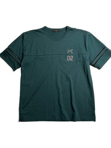 《予約品8月31日 23時55分締め》 SIDE LINE TEE A / Tシャツ / グリーン 【roarguns 】 2024年2月入荷予定