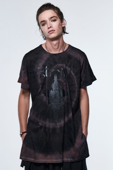 《予約品》 DolmanSleeveT-Shirt / ブラック&グレー 【kiryuyrik】 2023 6月以降入荷予定