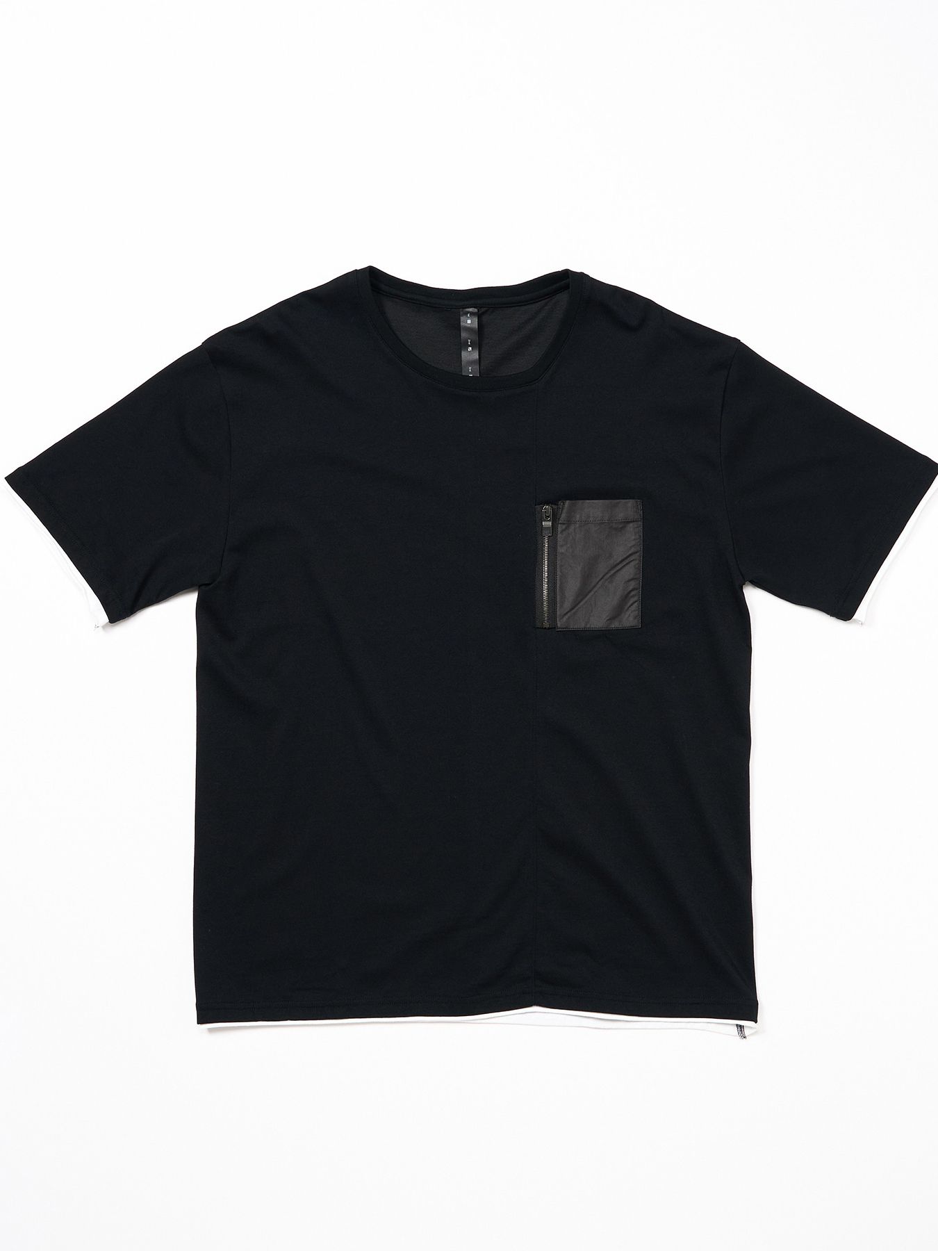 【予約品 9月23日(火) 締切】cool touch zip-pocket S/S / クールタッチ ジップポケット ショートスリーブ / ブラック
